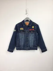 リーバイス インディゴデニム パッチ ウォッシュ ストレッチ デニム ジャケット キッズ 140-150 0427のサムネイル