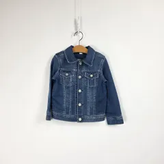 ベイビー ギャップ インディゴ キッズ ウォッシュ ストレッチ デニム デニムジャケット キッズ 3-4歳 0514
