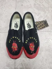 新品 VANS ヴァンズ スリッポン ブラック レッド ハート プリンティングのサムネイル
