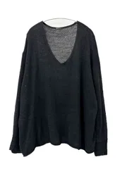 コモリ COMOLI 24SS BLACK V-NECK KNIT ブラック Vネック コットン サマー ニット セーター Z01-06019 F 黒 ブランド古着ベクトル 中古260607のサムネイル