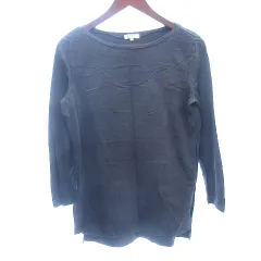 プラステ PLST カットソー Tシャツ ロンT サブリナネック 長袖 S グレー /AUのサムネイル