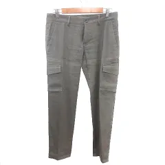 セオリーリュクス theory luxe カーゴパンツ テーパード 麻 リネン 38 M カーキ 緑 グリーン /AUのサムネイル