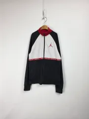 NIKE ジョーダン ブラック/ホワイト 弱起毛 ジップアップ ジャケット キッズ 13-15歳 0423のサムネイル