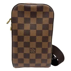 ルイ・ヴィトン LOUIS VUITTON ジェロニモス N51994 ブラウン ダミエ/レザー メンズ ボディバッグのサムネイル