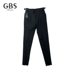 新品 GBS TROUSERS サイドアジャスター2タックスラックスパンツ 44 ダークグレー  【値下げ交渉歓迎】のサムネイル