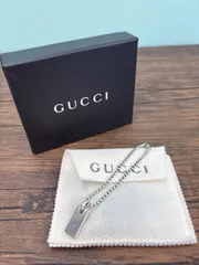 GUCCI グッチ ボールチェーン 925 プレート ブレスレット 箱付き 送料無料♪