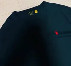 POLO RALPH LAUREN クラシックフィット ヘビーウェイト 長袖Tシャツ ブラックL
