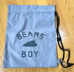 BEAMS BOY×NEW BALANCE ナップサック 新品！即日発送！ 巾着袋 グレー ナイロンのサムネイル