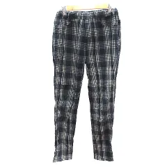 セポ CEPO テーパードパンツ イージー コーデュロイ チェック M 黒 ブラック /AUのサムネイル