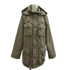 セシルマクビー CECIL McBEE ジャケット 上着 M 茶 ブラウン フード付き 長袖 ミリタリー 中綿 フラップポケット ミドル丈 /PP ■ECD001のサムネイル