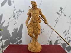 木彫刻斉天大聖孫悟空 車上 机面 装飾 工芸品 置物 - メルカリ