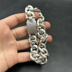 極太 喜平ブレスレット メキシカンジュエリー メンズ 重厚 s925刻印