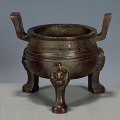銅器 楚大鼎 香炉 三足鼎 開業 家 置物 工芸品 - メルカリ