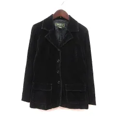 エディーバウアー EDDIE BAUER テーラードジャケット ベロア 総裏地 XS 茶 ダークブラウン /MSのサムネイル
