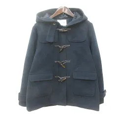 コルザ COLZA ダッフルコート ロング 総裏地 ジップアップ L 紺 ネイビー /MN ●RYのサムネイル