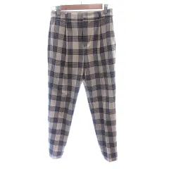 スピック&スパン Spick&Span テーパードパンツ チェック 36 S ベージュ /AUのサムネイル