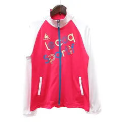 ルコックスポルティフ le coq sportif ジャケット ブルゾン プリント バイカラー 160 ピンク /MNのサムネイル