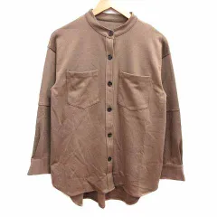 アンデミュウ Andemiu ジャケット ノーカラー 長袖 F 茶 ブラウン /YKのサムネイル