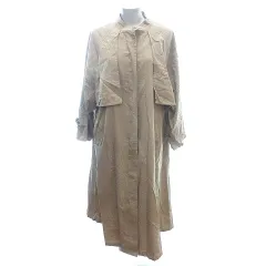 ダブルクローゼット w closet ノーカラーコート ロング ベージュ /AUのサムネイル