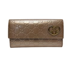 GUCCI ハートロゴ 長財布 シャンパンゴールド GUCCI ハートロゴ 長財布 シャンパンゴールド - メルカリ