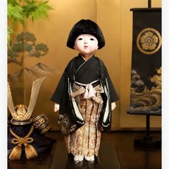 市松人形 久楽朋　男の子　サイズ28 縮緬　藤と桜　MK-12-4 市松人形 久楽朋 男の子 サイズ28 縮緬 藤と桜 MK-12-4 K - メルカリ