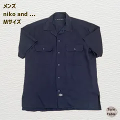 niko and ... ニコアンド/ディッキーズコラボ ネイビーシャツ Mのサムネイル