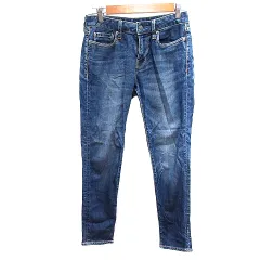 プラステ PLST デニムパンツ ジーンズ スキニー 24 S 紺 ネイビー /AUのサムネイル