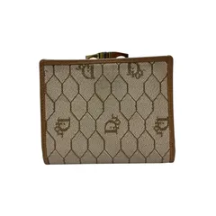 4790 Christian Dior クリスチャンディオール 折り財布 がまくち ベージュ PVC 総柄のサムネイル