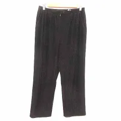 レリアン Leilian テーパードパンツ コーデュロイ 13 XL こげ茶 ダークブラウン /YKのサムネイル