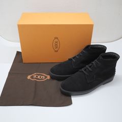 TOD'S トッズ レザーチャッカブーツ 28センチ　ブラック TOD'S トッズ チャッカ ブーツ スエード レザー サイズ7 ブラック