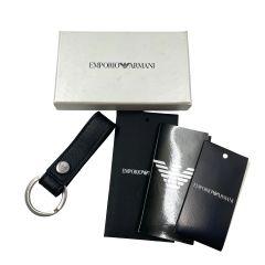 極美品】GIORGIO ARMANI ジョルジオアルマーニ ロゴ キーリング - メルカリ