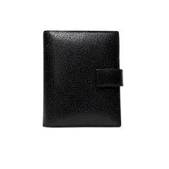 4574 GUCCI グッチ 手帳カバー ブラック レザー