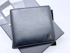 美品　Dunhill　ダンヒル　ロゴ　シボレザー　二つ折り財布　札入れ　小銭入れなし　L2K732Aのサムネイル