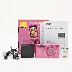 ＜美品＞ Nikon COOLPIX S6900 グロッシーピンク｜自撮り対応コンデジ｜バリアングル液晶｜美肌モード搭載｜動作良好のサムネイル