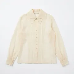 miss ashida ミスアシダ シルク100% ブラウス プリーツ ベージュ 9 FOXEY風のサムネイル