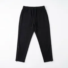 メンズ ジョガーパンツ ブラック 裾ジップ スポーティー カジュアル UNIQLO風のサムネイル
