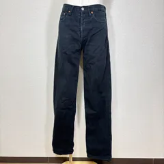Levi's 501 ブラックデニムパンツ W32 ボタンフライ ストレート