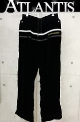 CHROME HEARTS 新宿店 クロムハーツ 新品 ロゴ刺繍 ベロア トラックパンツ メンズ size:L 黒 31237のサムネイル