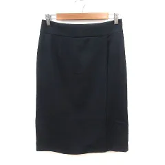 ナチュラルビューティーベーシック NATURAL BEAUTY BASIC タイトスカート ひざ丈 L 紺 ネイビー /MSのサムネイル