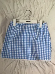 ロンロン ブルー CHECK スカート ronronのサムネイル