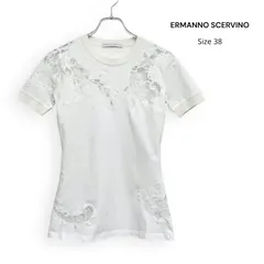 ERMANNO SCERVINO エルマンノ シェルヴィーノ レース 刺繍 半袖 カットソー Size38のサムネイル
