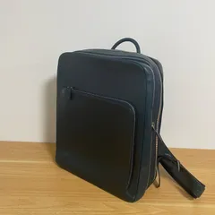 フジタカ FUJITAKA レザー ビジネスリュック リュックサック バックパック デイパック A4収納 PCポケット 本革 牛革 メンズ 通勤 通学 ビジネス バッグ 鞄 スクエア型 縦型 大容量 ネイビー 紺色 18000のサムネイル