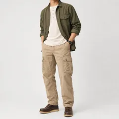 カーゴパンツ ベージュ ミリタリー ワークパンツ ユーティリティ Levi's風のサムネイル