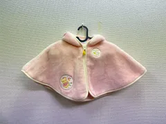 34.MIKI HOUSE FIRST ミキハウスファースト ポンチョ ピンク　70cm〜85cm