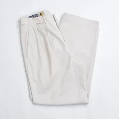 90～00s LANDS' END ランズエンド ツータック コットンツイル チノトラウザーズ クラシック チノパンツ USED ヴィンテージ ビンテージ USA アメリア古着 メンズW29インチのサムネイル