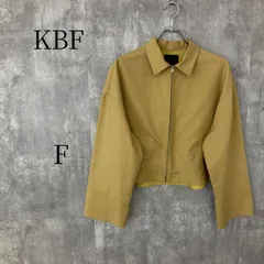 KBF アーバンリサーチ ジャケット ブルゾン アウター ベージュ系 レディース フリーサイズ 長袖 ジップアップ カジュアル シンプル 春 秋 おしゃれ きれいめ 大人可愛い 通勤 通学 羽織り トップス 無地 綿混 コンパクト丈のサムネイル