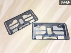 DAIHATU ダイハツ 純正 メッキ製 ナンバーフレーム ライセンスフレーム 2枚セット 棚2H6Aのサムネイル