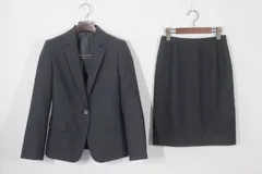 【新品未使用】JUNKO SHIMADA ジュンコシマダ スカートスーツ 9 ダークグレー ウール100% Super100's ストレッチ 春夏秋のサムネイル