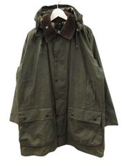 特大52サイズ Barbour ボーダー ワックスコート ハンティング 
