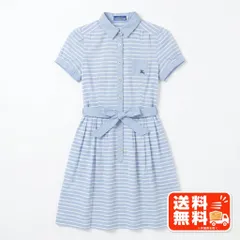 BURBERRY LONDON BLUE LABEL バーバリーブルーレーベル ストライプ ワンピース 36